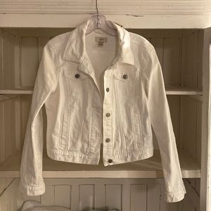 LOFT White Denim Jacket